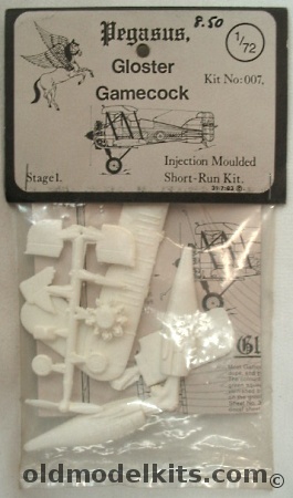 Pegasus 1/72 Gloster Gamecock - Bagged, 007 plastic model kit